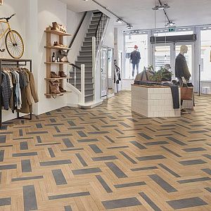 Линолеум Forbo Sarlon Wood 19dB 9201T4319 light hybrid wood concrete фото 2 | FLOORDEALER